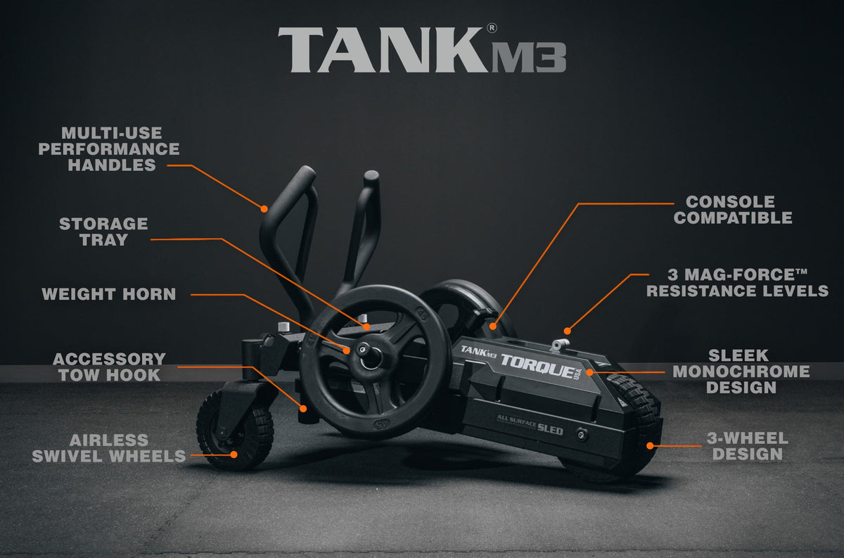 Torque TANK M3 Three-Wheeled Magnetic Sled