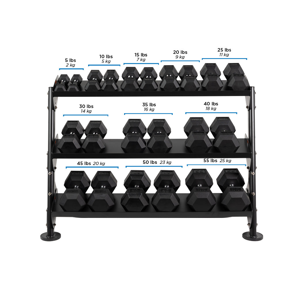 48" Dumbbell Rack With OPT (3rd-Tier)