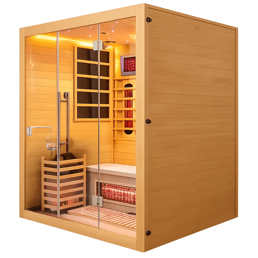 Echelon Four-Person Three-in-One Full Spectrum Hybrid Sauna
