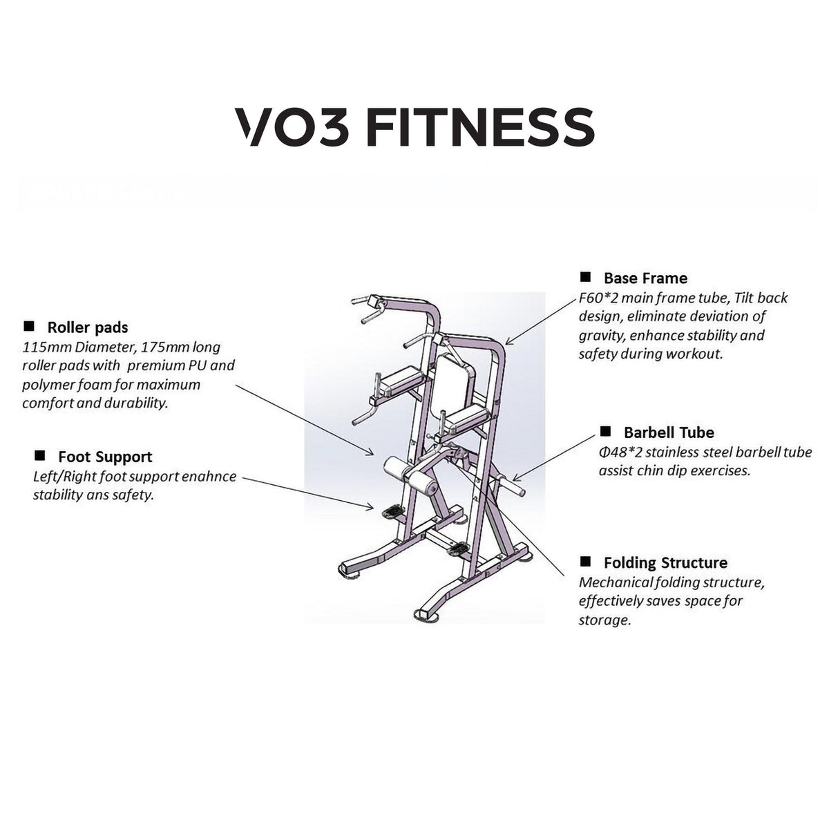 VO3 - 108ACD - Plate Loaded Assisted Chin Dip