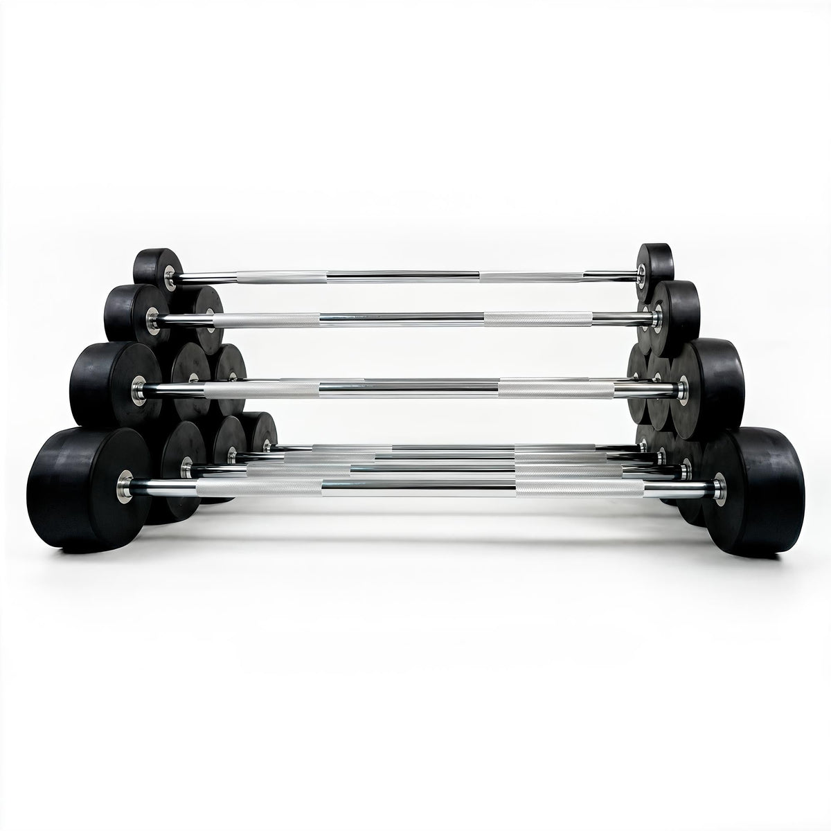 VO3 - Fixed Straight Barbell - Commercial Rubber Series