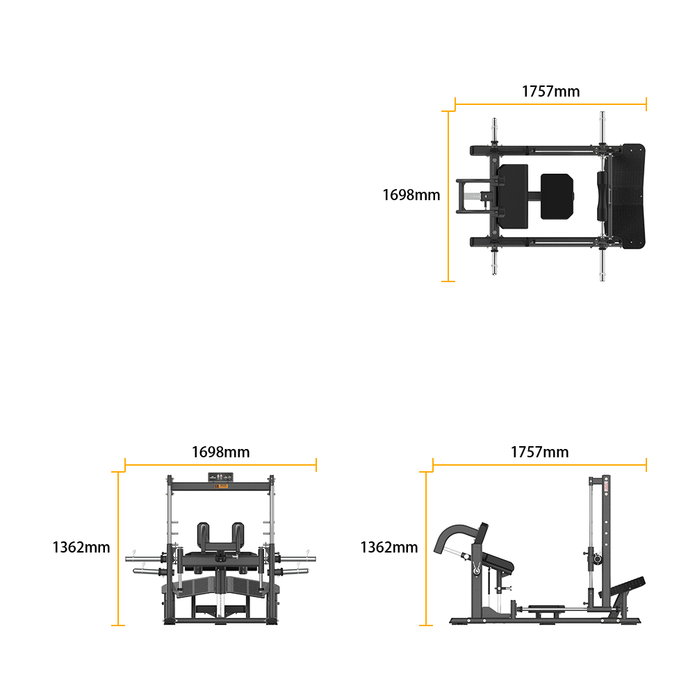 VO3 ONYX Series Smith Hip Thruster