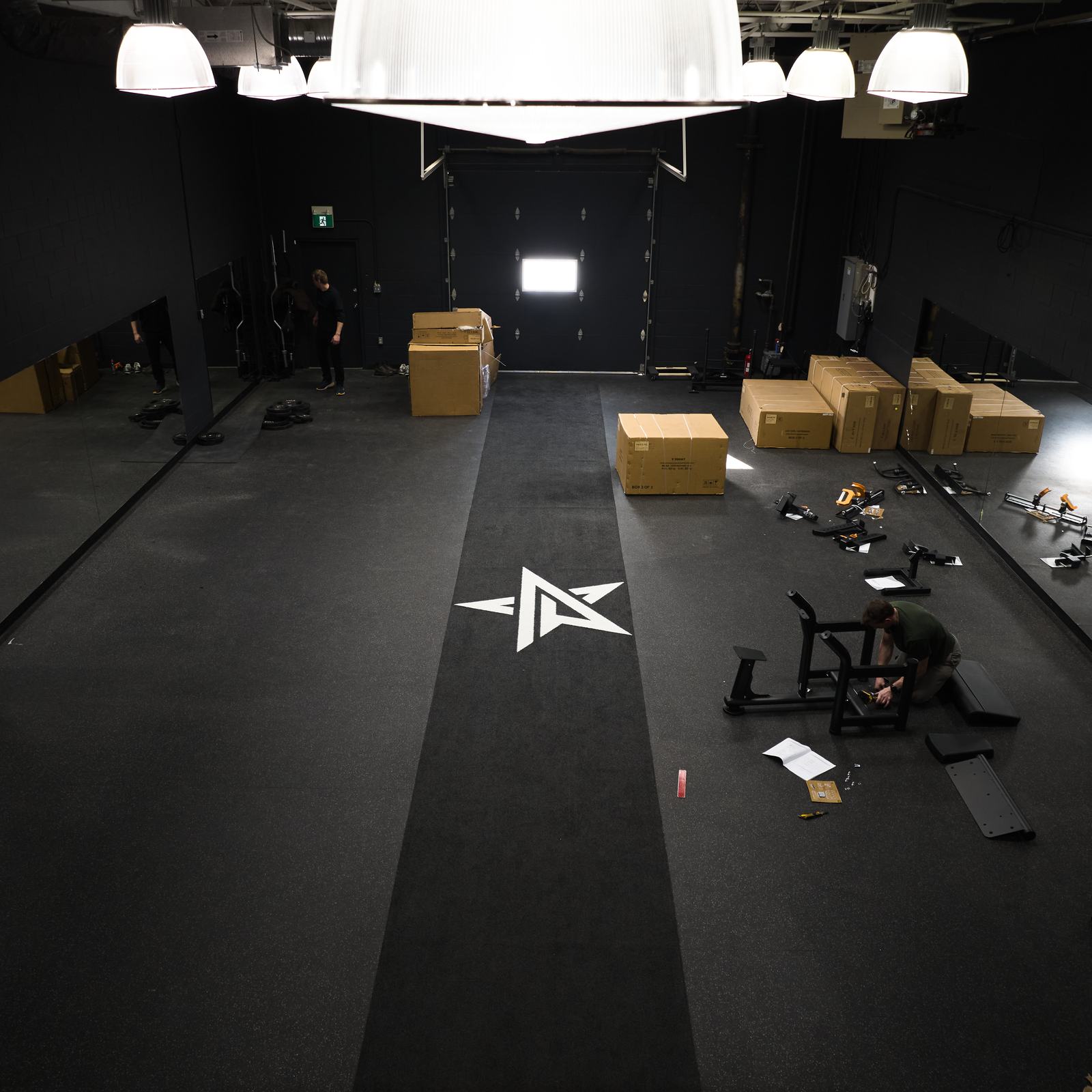 Dream Fitness training floor before the install