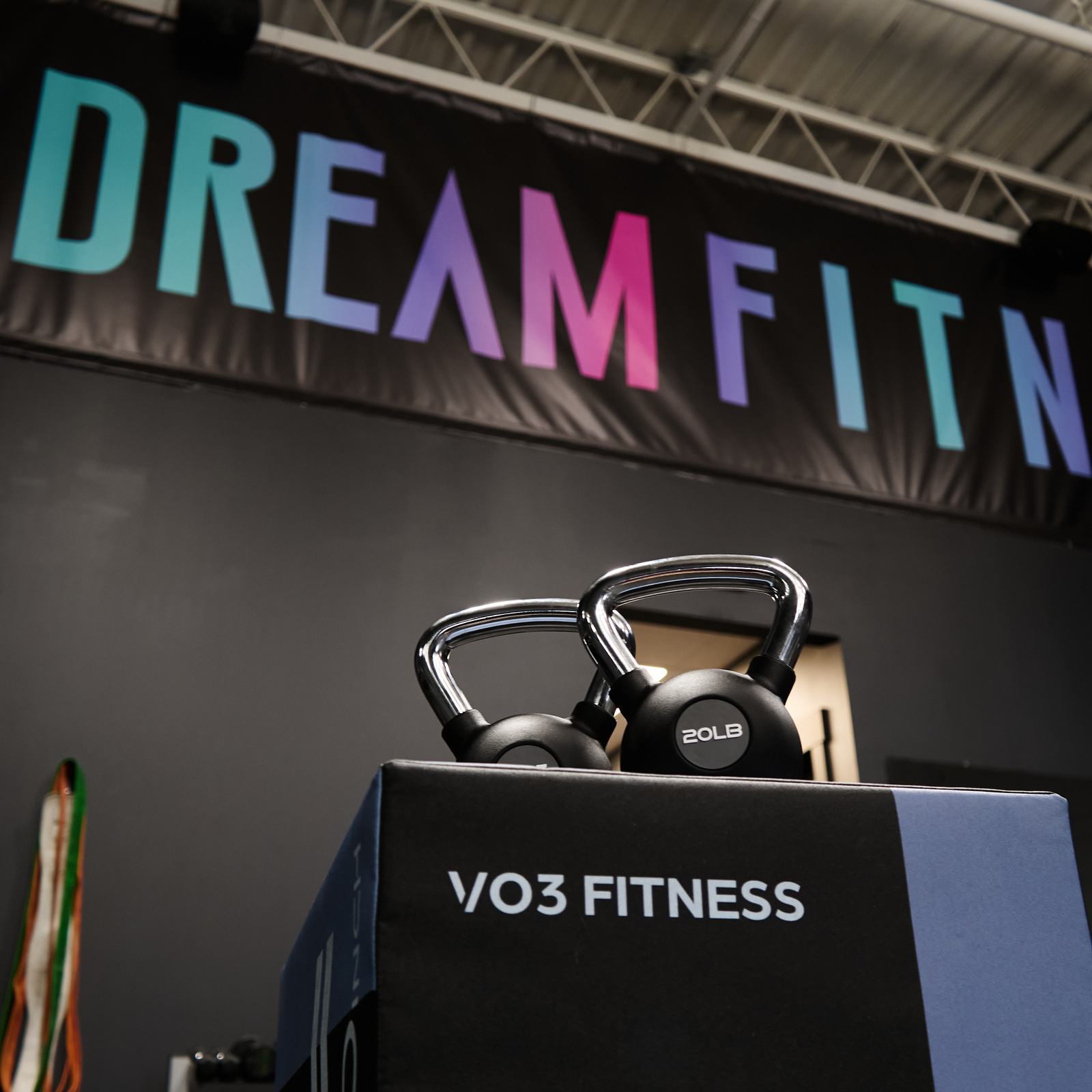 VO3 kettlebells on a plyo box